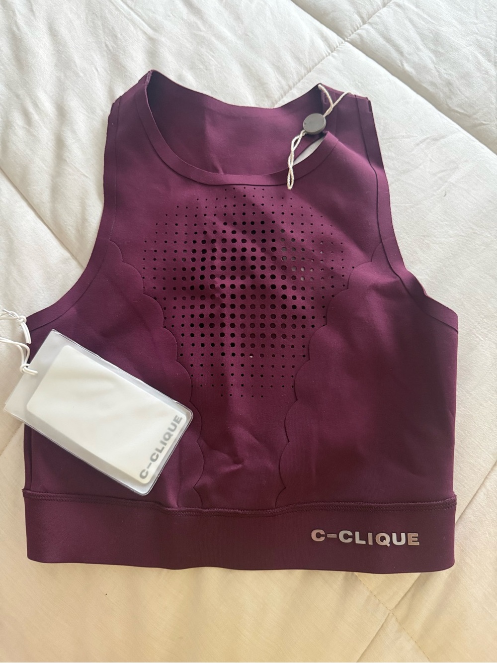 C-Clique Women's Plum Performance Crop Tank